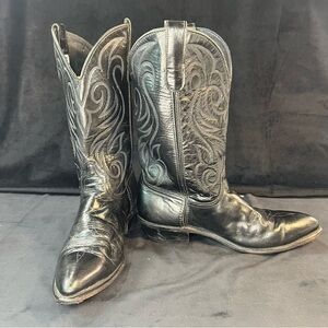 Code West Black Western Cowboy Boots Size 10